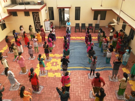 10th Dec 2017 - Yoga in Girls Ashramshala
