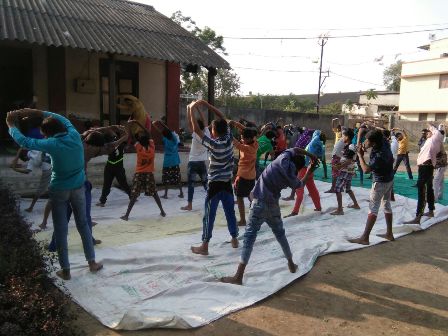 17th Dec 2017 -Yoga in Boys Ashramshala