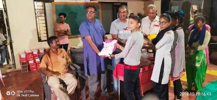 20 oct 2019 clothes distribution in ashram